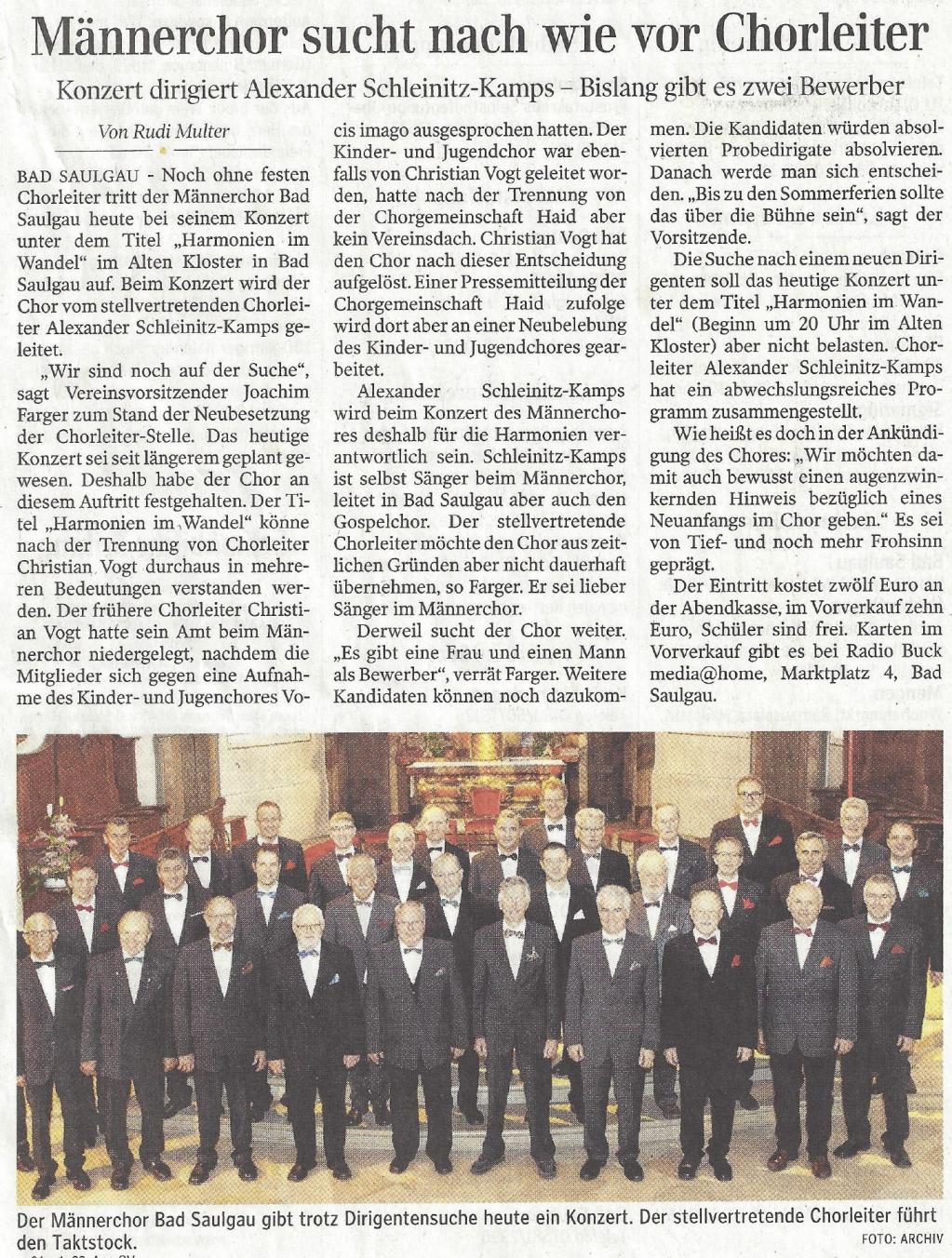 Bericht Schwäbische Zeitung